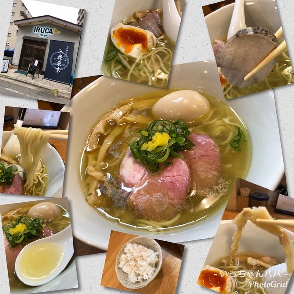 「柚子塩らーめん 800円 チャーシュー・煮卵 各100円」@入鹿（IRUCA）-Tokyo-の写真