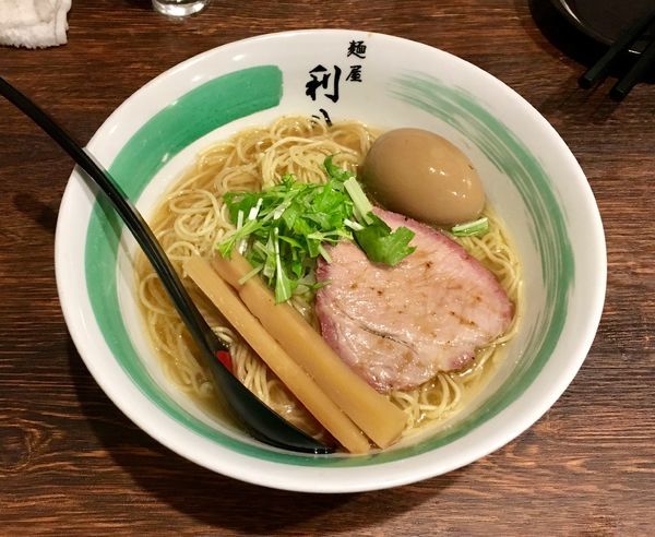 「メロらぁめん【限定】+味玉」@自家製麺 麺屋 利八の写真