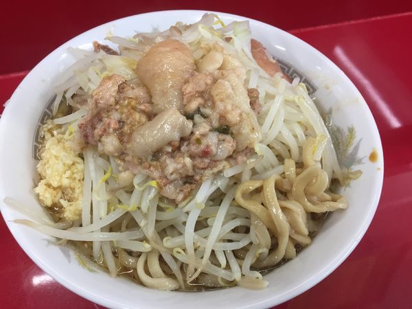 「小ラーメン¥700(麺少なめニンニクアブラ)」@ラーメン二郎 越谷店の写真
