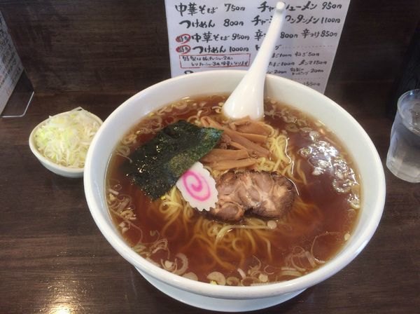 「中華そば¥750＋ネギ¥50」@弘前軒の写真