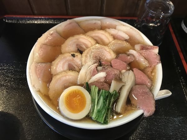 「フェイクマタギそば【シシ肉マシＷ】」@麺創 なな家の写真