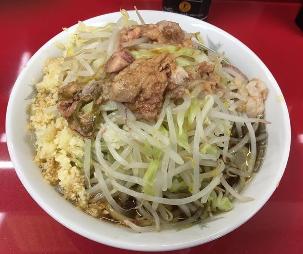 「小ラーメン  ヤサイちょいマシ ニンニクマシ アブラ」@ラーメン二郎 越谷店の写真