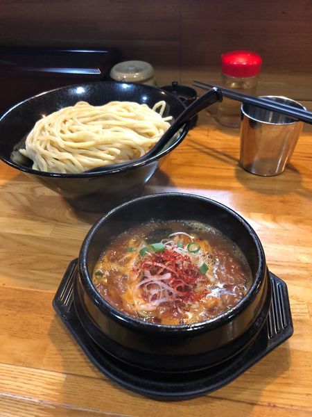 「ニクカラツケ 大盛り」@カラツケグレの写真