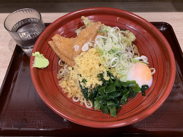 「冷やしスペシャルそば 600円」@狭山そば 所沢店の写真