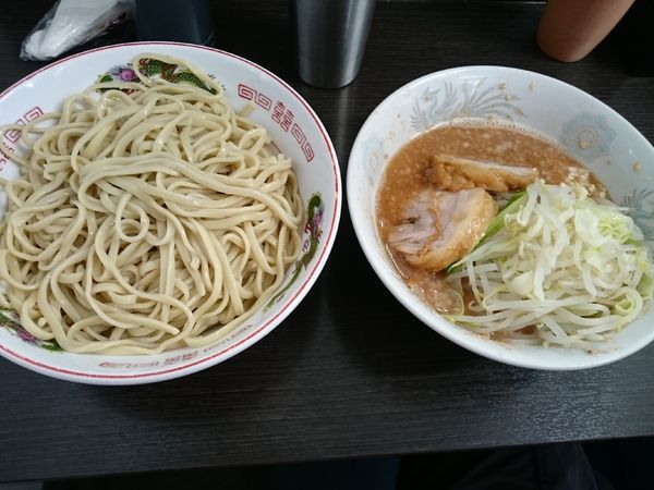 「小ﾗｰﾒﾝ つけ麺に変更 にんにく少なめ」@ラーメン二郎 川越店の写真