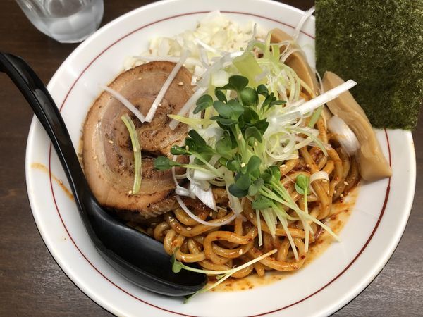 「辛あつそば1辛」@麺屋みつば＋クローバーの写真