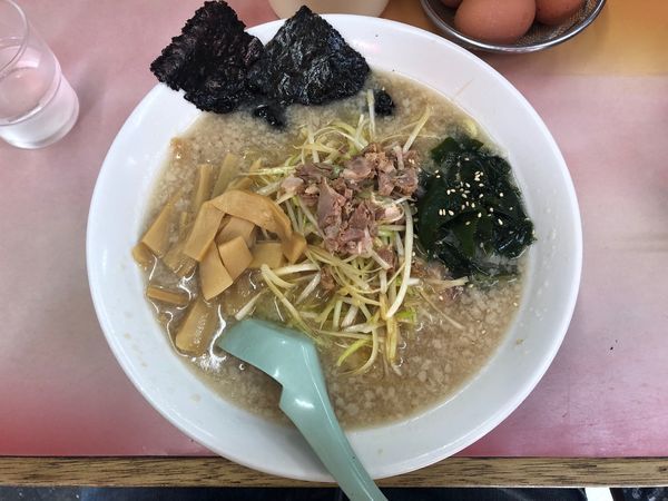 「ネギメンマラーメン＋中盛」@ラーメン かいざんの写真