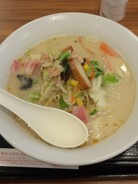 「長崎ちゃんぽん(めん増量無料)637円」@リンガーハット 所沢航空公園店の写真