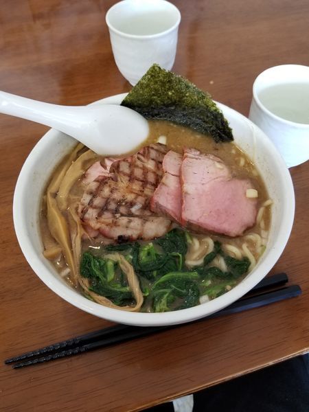 「あぶりチャーシュー麺　1000円」@めんや 暁の写真