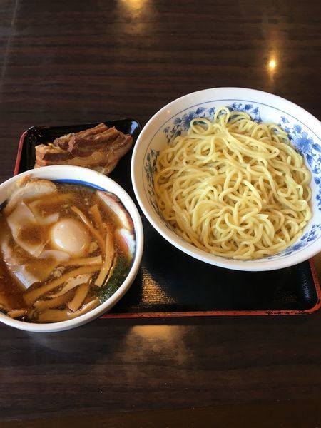 「つけ麺【全部のせ・中300g】＋角煮」@荒井大勝軒の写真