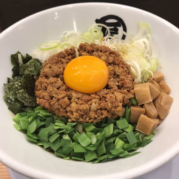 「台湾まぜそば」@麺や マルショウ 新なにわ大食堂店の写真