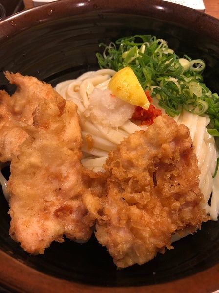 「鶏ポンうどん」@手打ち饂飩にしきの写真