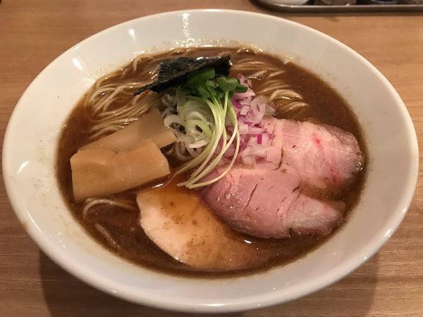 「コク煮干そば  750円」@人力俥の写真