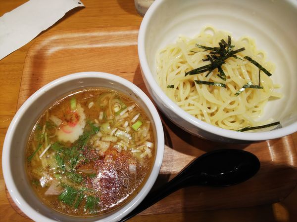 「つけそば（あごだし豚骨）小盛り＋α　750円」@つけそば 幸喜の写真