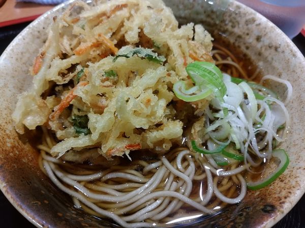 「かき揚げそば420円」@えきめんや 横浜店の写真