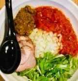 「トマカレまぜそば 800円」@つけめん・まぜそば むじゃきの写真