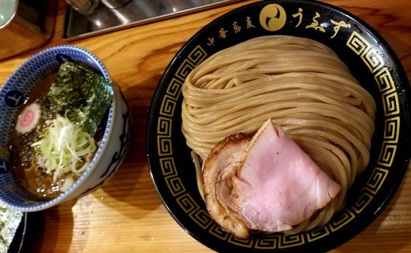 「特盛つけ麺(並)+チャーシューご飯、生卵」@中華蕎麦うゑずの写真