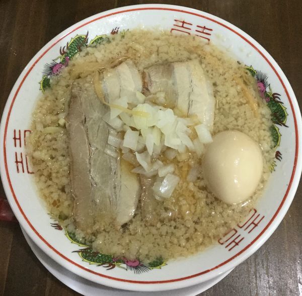 「背脂中華そば＋味玉 820円」@新潟発祥 なおじ 御茶ノ水店の写真