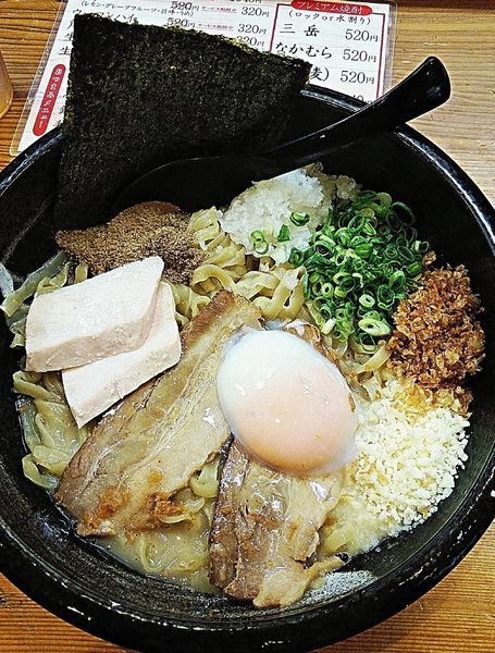 「濃厚白湯まぜそば 830円」@三代目麺処 「まるは」極 船橋店の写真