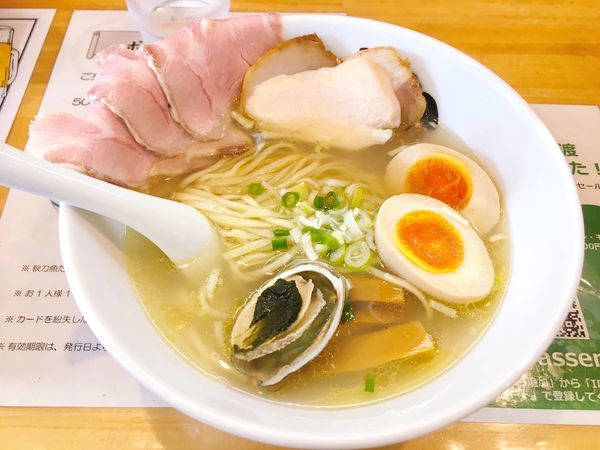 「SP貝だしらーめん(塩)」@貝だしラーメン 黒船SECONDの写真