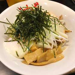 油そば＋半熟卵＋白ねぎ