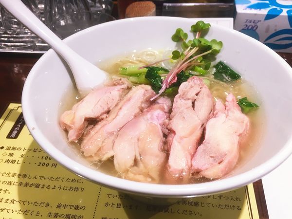 「塩生姜らー麺肉増し」@塩生姜らー麺専門店MANNISHの写真