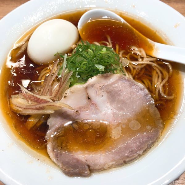 「淡麗鶏そば 味玉 ¥900」@鶏そば うえ原の写真