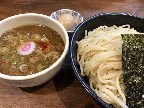 「つけ麺大盛&味玉」@自家製熟成麺 吉岡 田端店の写真