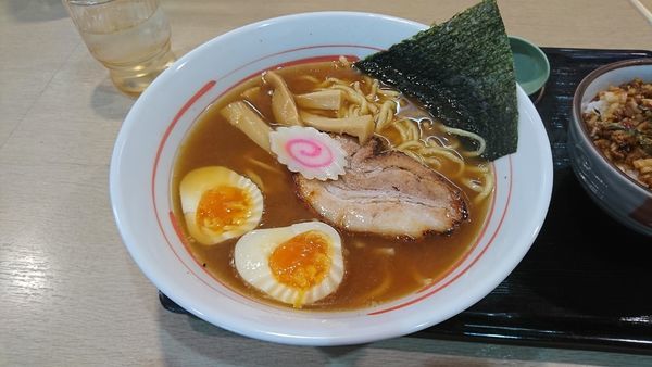 「屋台醤油らーめん味玉」@らーめん 天雅の写真