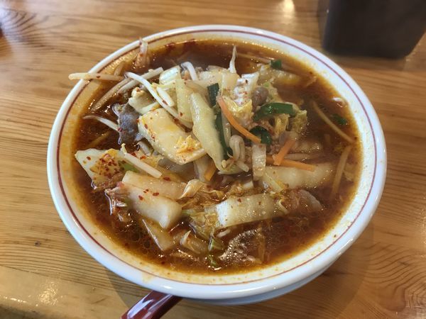 「スタミナラーメン【唐揚げセット】」@奈良天理ラーメン 天風 豊川店の写真
