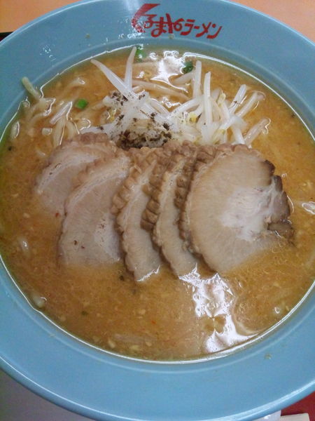 「味噌チャーシューメン5枚980円」@くるまやラーメン 東武動物公園店の写真