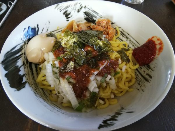 「みそ油　（１．５玉）　＋味玉：ランチ限定サービス」@麺屋Ossanの写真