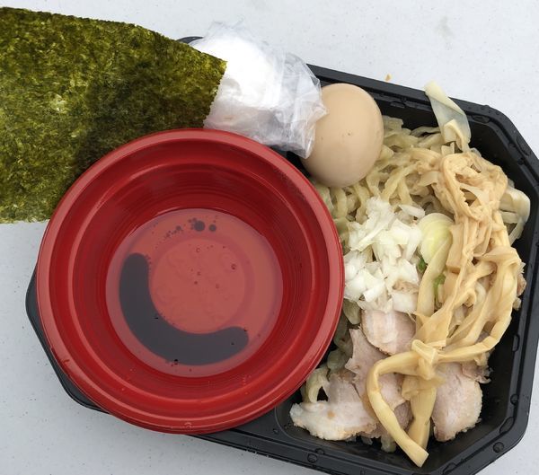 「【手打焔】 まぜそばつけめん(KANRYO ver)」@中華蕎麦とみ田 冨田治PRESENTS 最強ラーメン祭2019 in 小山の写真