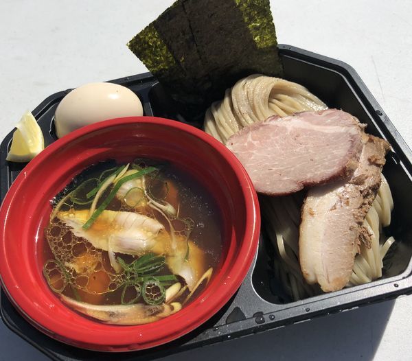 「【一楽 × アメノオト】比内地鶏の昆布水つけ麺」@中華蕎麦とみ田 冨田治PRESENTS 最強ラーメン祭2019 in 小山の写真