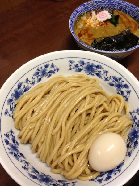 「担々つけめん 大盛り 950円 味玉(ラーパス)」@次念序の写真