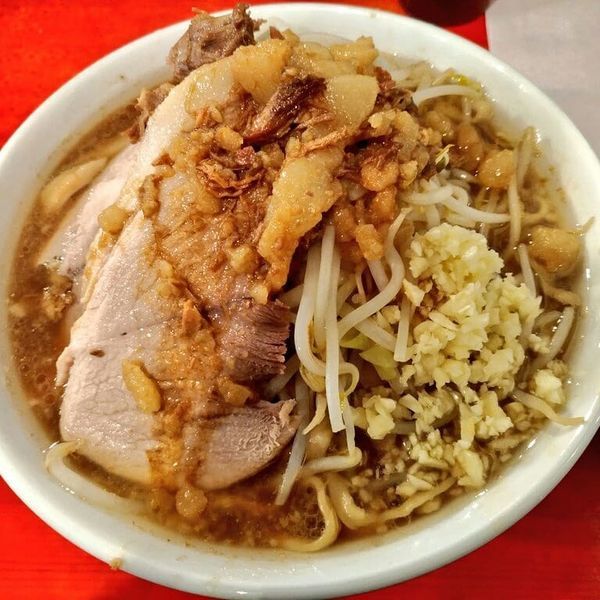 「ラーメン（ニンニクヤサイアブラ）」@Yume Wo Katare Okinawaの写真