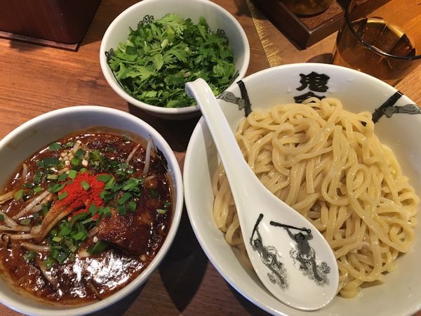 「パクチーからシビつけ麺」@カラシビ味噌らー麺・つけ麺 神田本店の写真