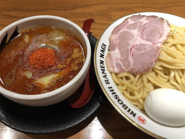 「味玉辛い煮干つけめん大盛 辛さ1」@NIBOSHI TSUKEMEN 凪 新宿ゴールデン街店新館の写真