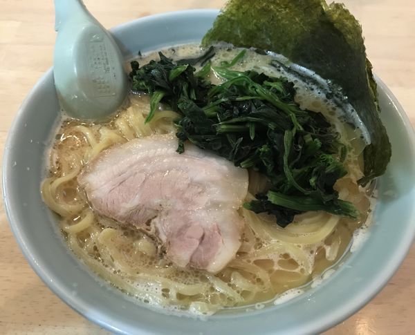 「ほうれん草ラーメン」@らーめん夢走家の写真