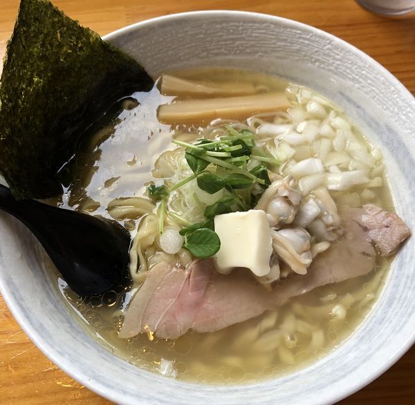 「あさりバターの潮そば 水曜昼限定」@二代目 村岡屋の写真