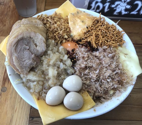 「まぜそば」@ハイマウントの写真