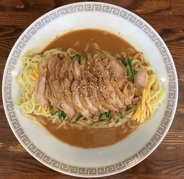 「冷しそば（とりごま味）」@中華そば 萬福の写真