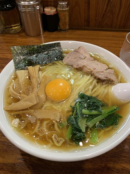「ラーメン(生卵)」@らあめん大安の写真