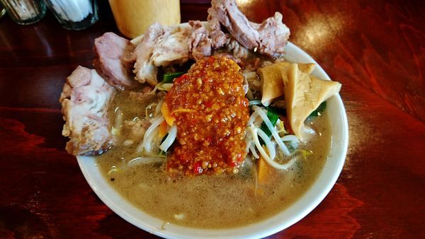 「肉の日限定/スタミナ‼ラムタンメン+ラムチャーシュー+他」@らーめん 五ノ神精肉店 煮干し編の写真