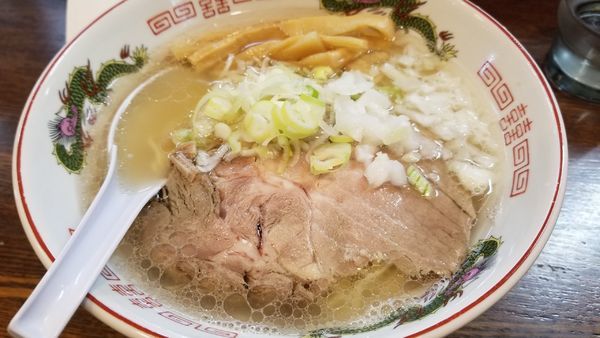 「朝専用中華そば　塩」@らあめん 寸八 総本店の写真