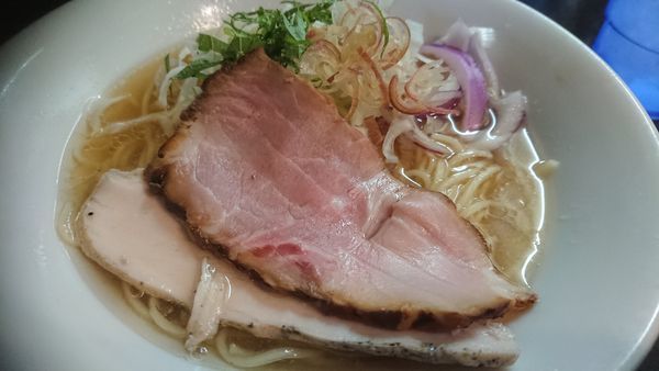 「塩そば＋塩和え玉（それぞれ冷やし）」@麺処 晴の写真