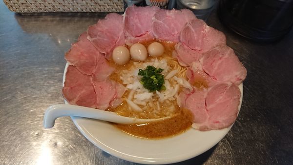 「魚介カレー豚骨さんじ玉 SP(ガリバタチーズ)」@さんじの写真