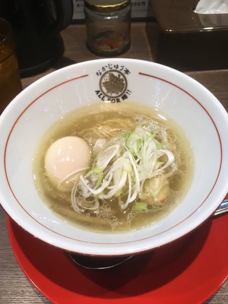 「鶏清湯味玉らーめん（塩味880円）」@らーめんや なかじゅう亭 高崎オーパ店の写真