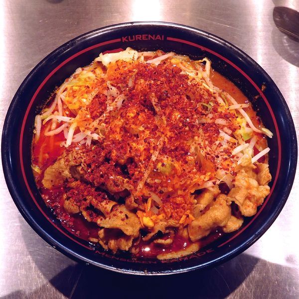 「鬼紅らーめん（890円）」@麺創研 紅 府中の写真