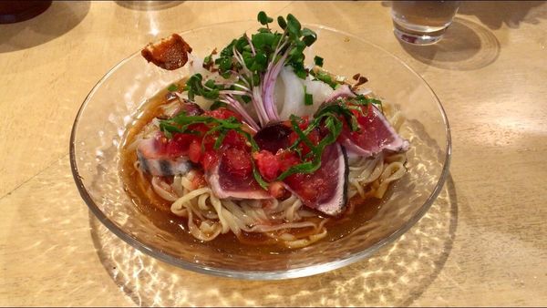 「初鰹の冷やし中華そば」@饗 くろ㐂の写真